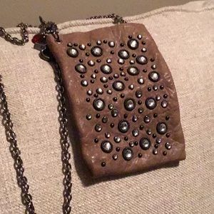 Small leather crossbody purse